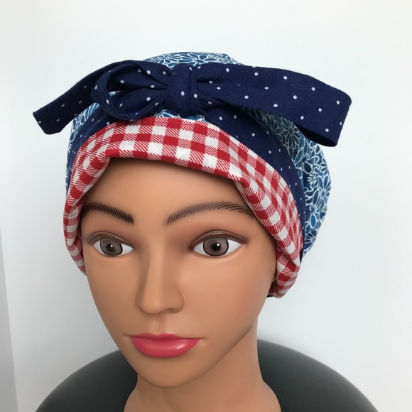 Scrub CAP/HAT *Reversible *Long Ties NWOT - Picture 3 of 16